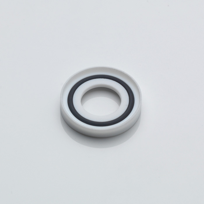 Elastomer seal for glass/glass connection DN 10-63